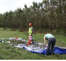 researchers setting up field experiement